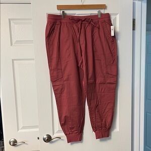 GAP Factory Women's Jogger Pants in Burgundy